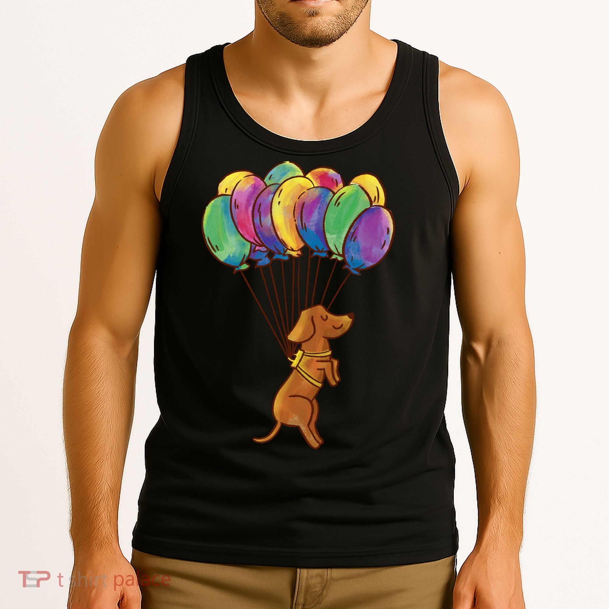 Balloon Dog Flying Tank Top