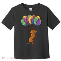Balloon Dog Flying Toddler T-Shirt thumb 0