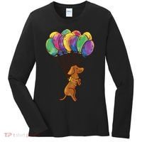 Balloon Dog Flying Women's Long Sleeve Shirt thumb 0