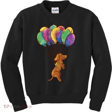 Balloon Dog Flying Kids Sweatshirt