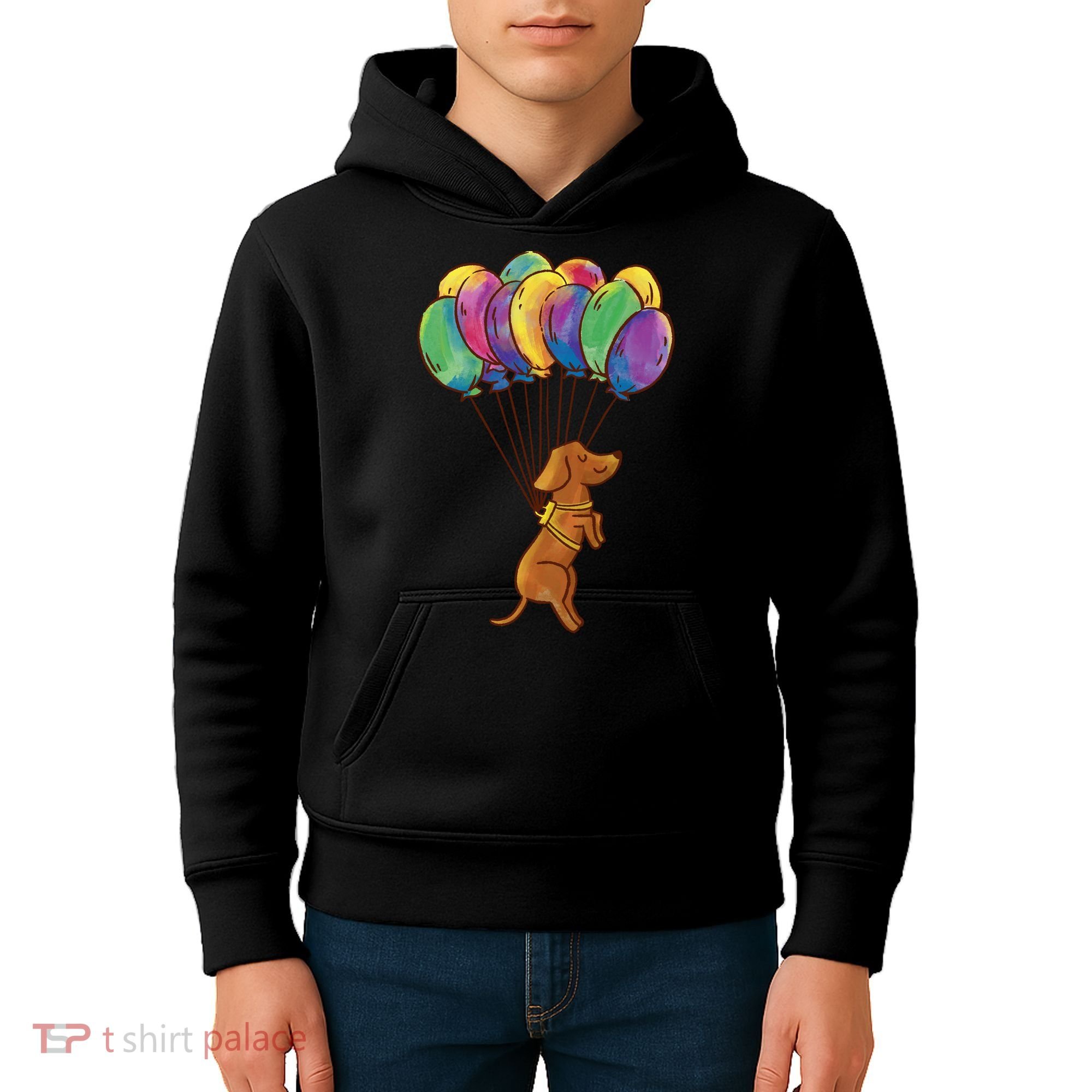 Balloon Dog Flying Kids Hoodie