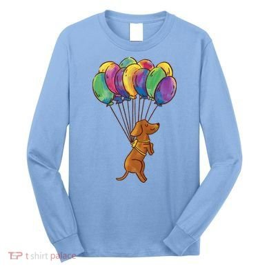 Balloon Dog Flying Long Sleeve Shirt