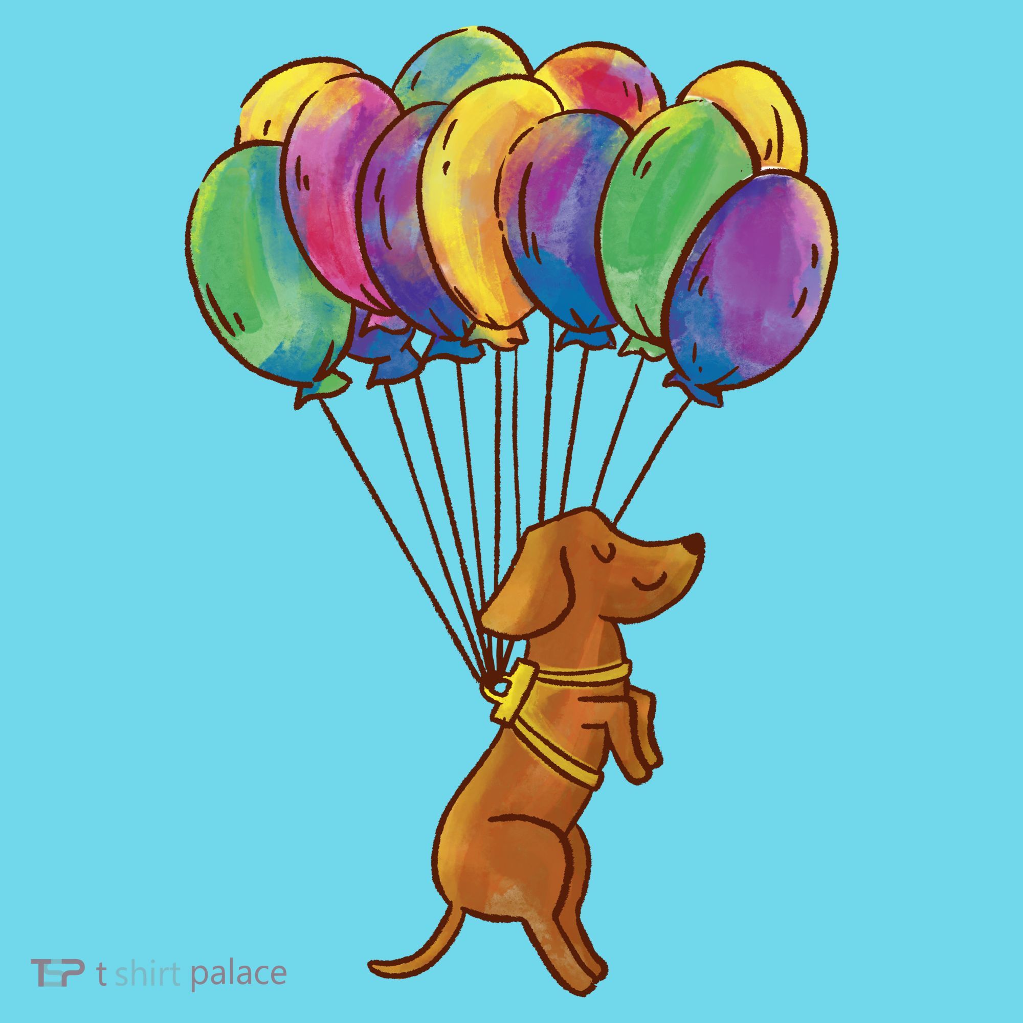 Balloon Dog Flying Kids T-Shirt