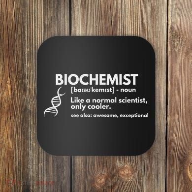Biochemist Definition Funny Biochemistry Science Gift Coaster
