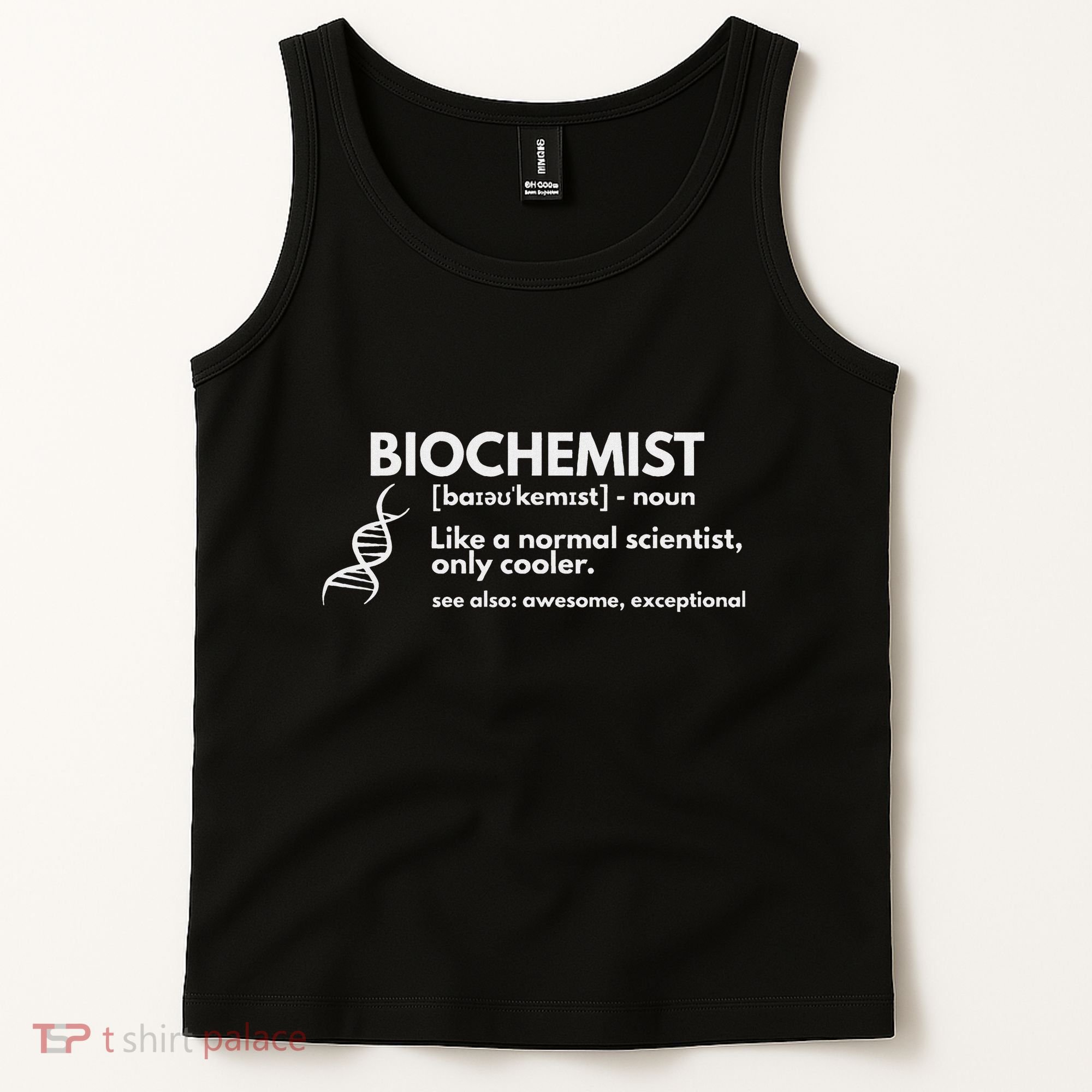 Biochemist Definition Funny Biochemistry Science Gift Tank Top