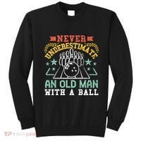 Bowling Dad Funny Never Underestimate An Old Graphic Gift Sweatshirt thumb 0