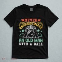 Bowling Dad Funny Never Underestimate An Old Graphic Gift T-Shirt thumb 5