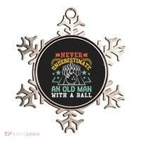 Bowling Dad Funny Never Underestimate An Old Graphic Gift Ornament thumb 0