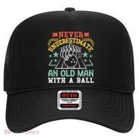 Bowling Dad Funny Never Underestimate An Old Graphic Gift Hat thumb 0