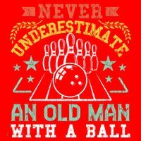 Bowling Dad Funny Never Underestimate An Old Graphic Gift Santa Hat thumb 1