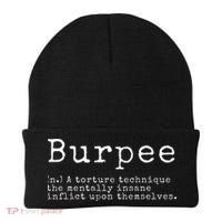 Burpee Definition Funny Workout Gift Beanie thumb 0