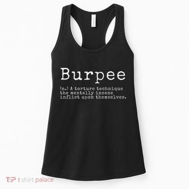 Burpee Definition Funny Workout Gift Women's Tank Top