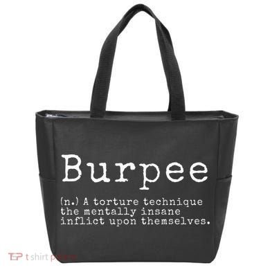 Burpee Definition Funny Workout Gift Tote Bag