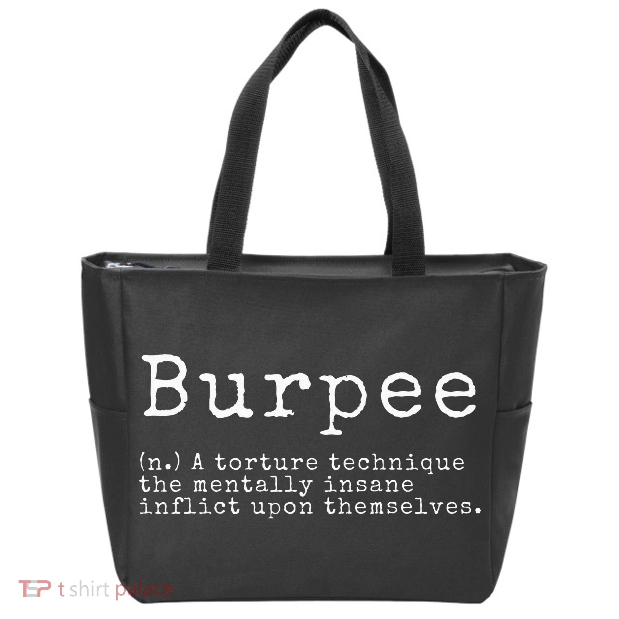 Burpee Definition Funny Workout Gift Tote Bag