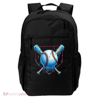 Baseball Drip For Home Plate Ice Cream Drip Funny Backpack