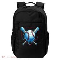 Baseball Drip For Home Plate Ice Cream Drip Funny Backpack thumb 0