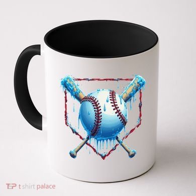 Baseball Drip For Home Plate Ice Cream Drip Funny Coffee Mug
