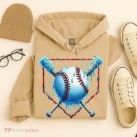 Baseball Drip For Home Plate Ice Cream Drip Funny Hoodie thumb 4
