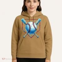 Baseball Drip For Home Plate Ice Cream Drip Funny Hoodie thumb 5