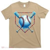 Baseball Drip For Home Plate Ice Cream Drip Funny T-Shirt thumb 0