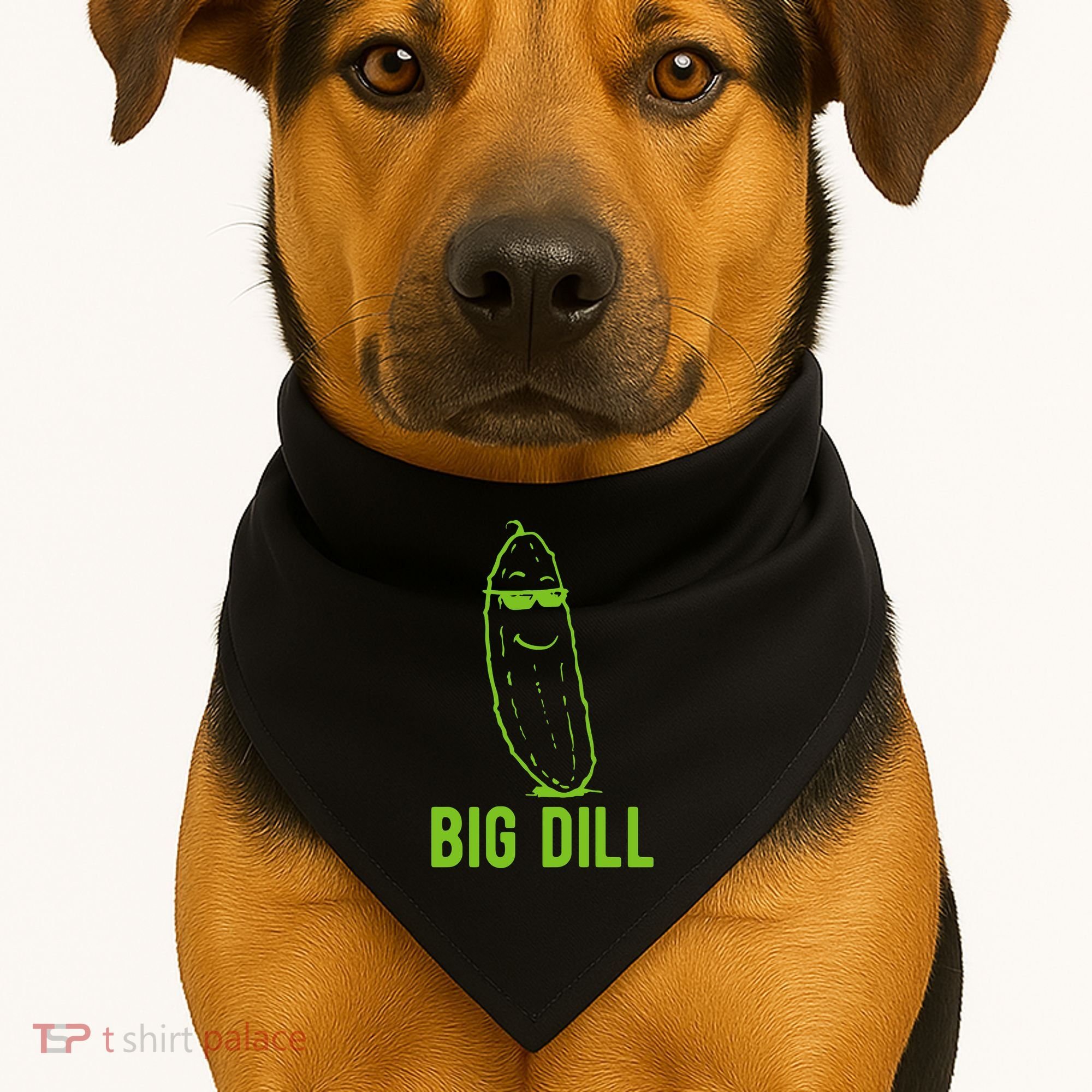 Big Dill Funny Pickle USA-Made Doggie Bandana