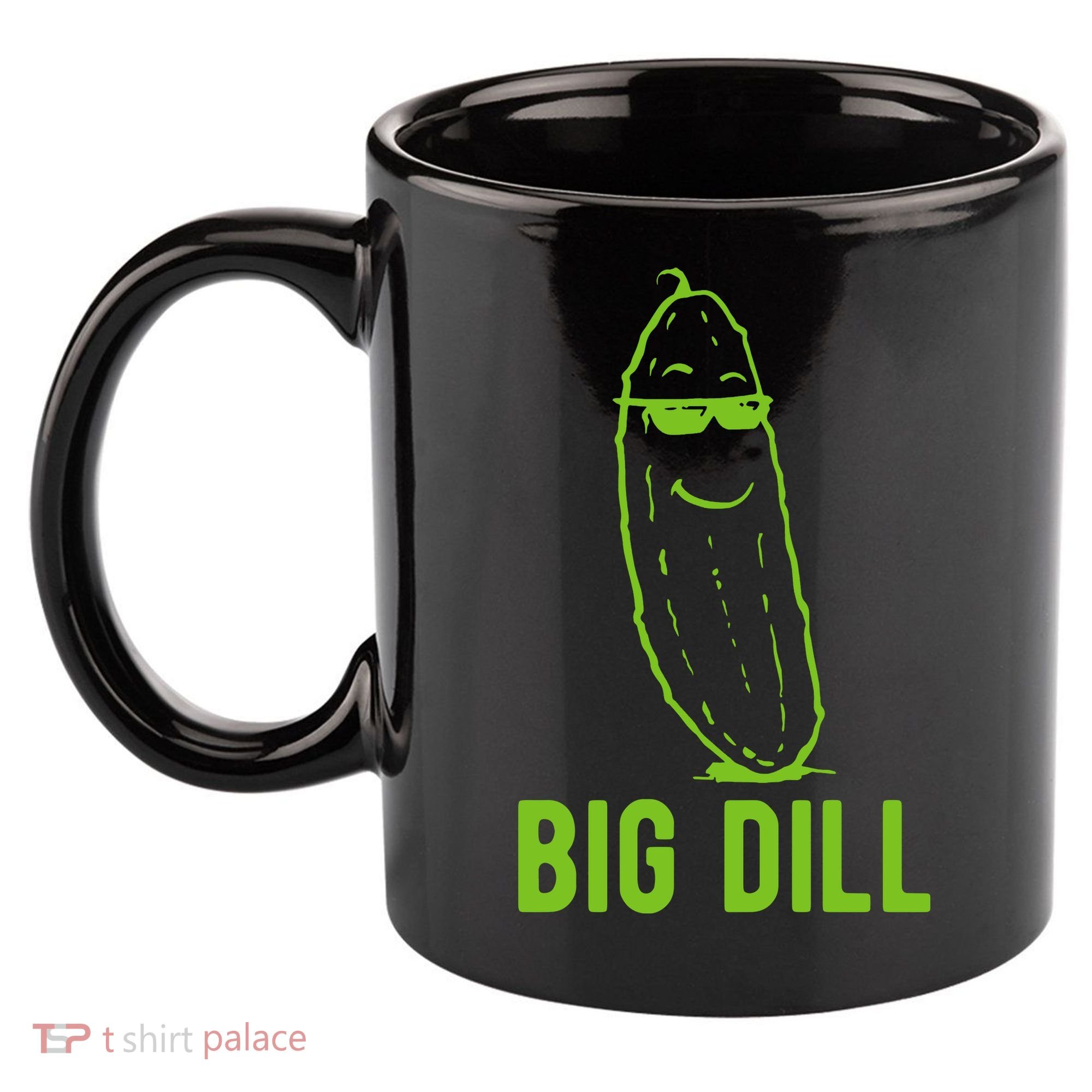 Big Dill Funny Pickle 11oz C Handle Ceramic Mug
