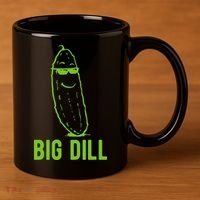 Big Dill Funny Pickle 11oz C Handle Ceramic Mug thumb 3