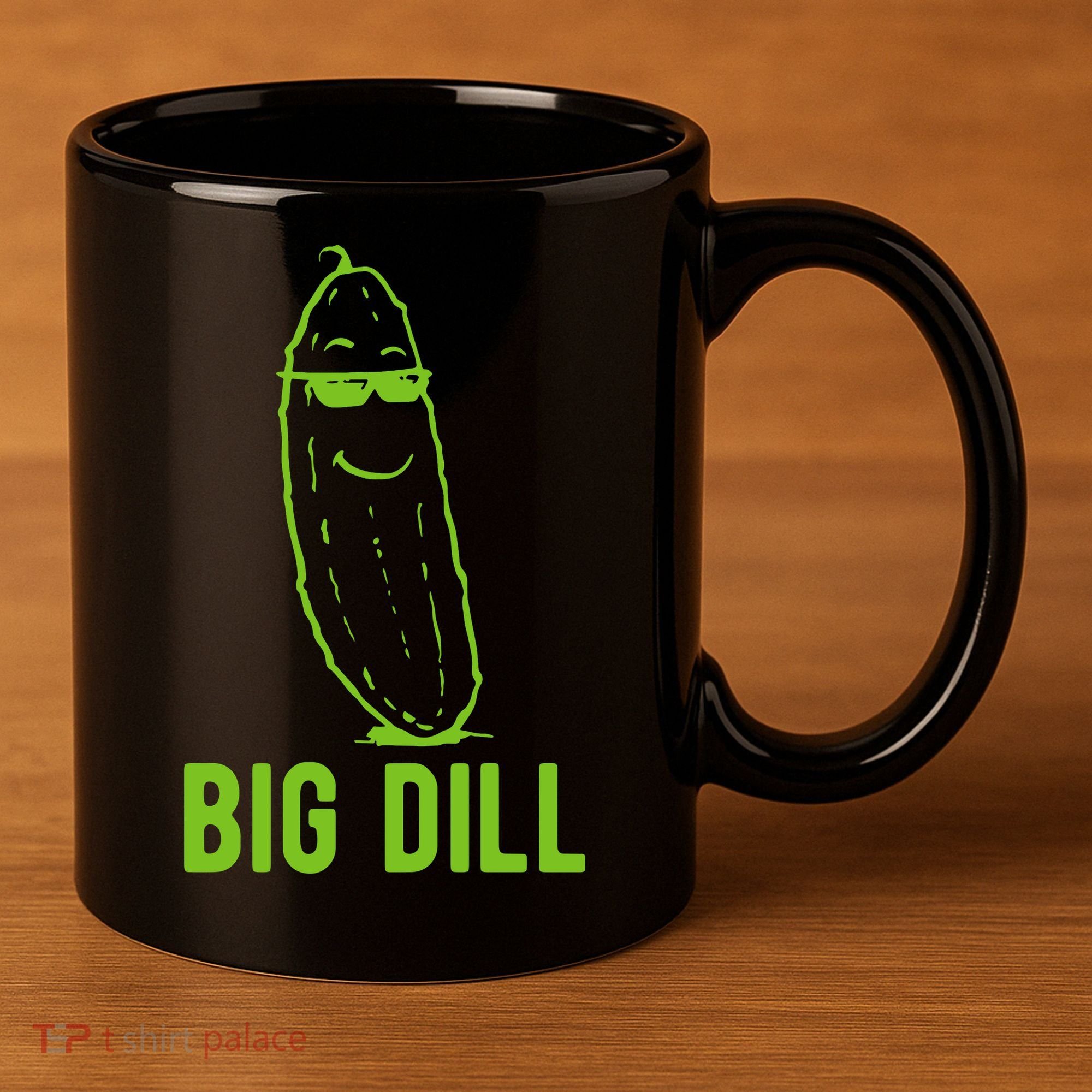 Big Dill Funny Pickle 11oz C Handle Ceramic Mug