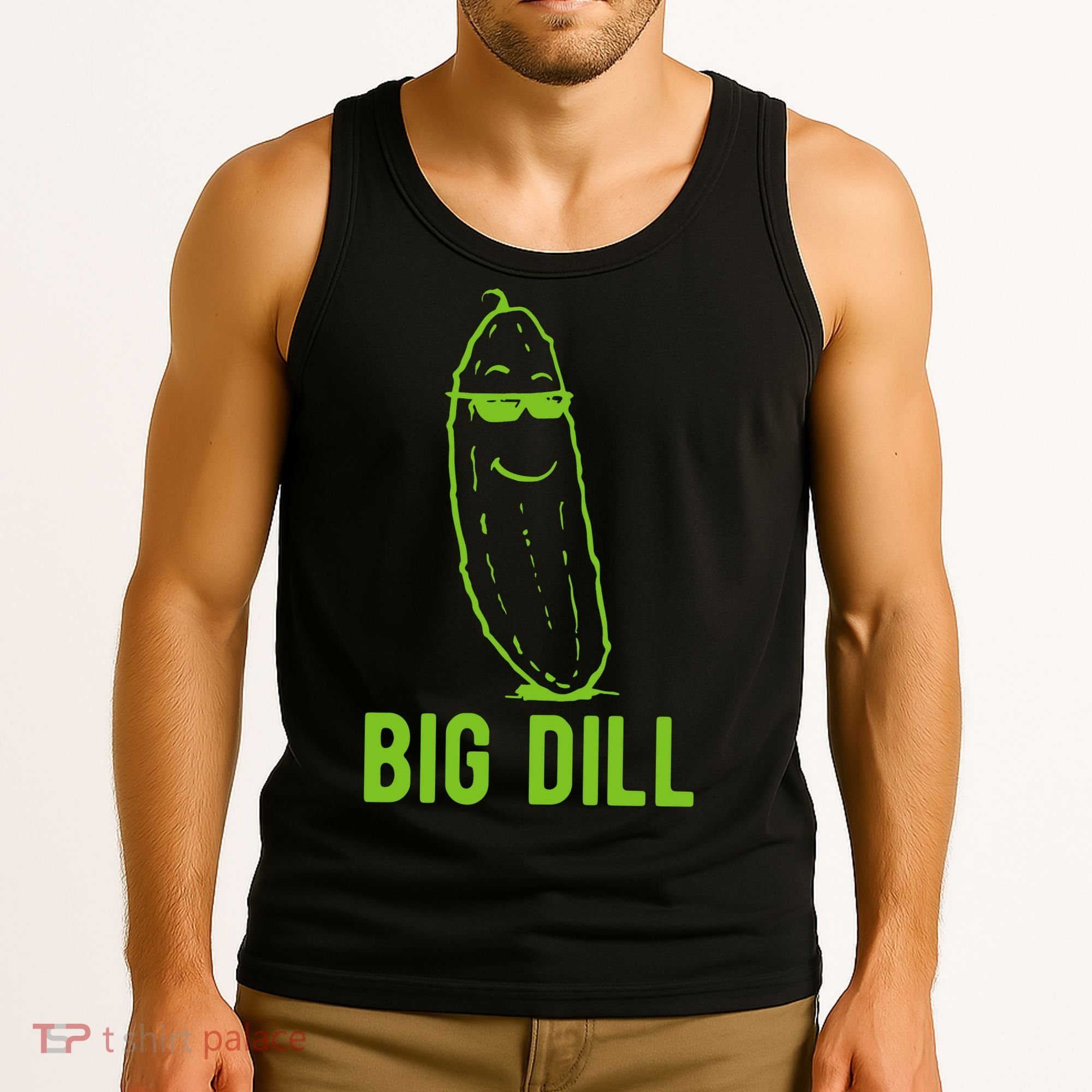 Big Dill Funny Pickle Tank Top