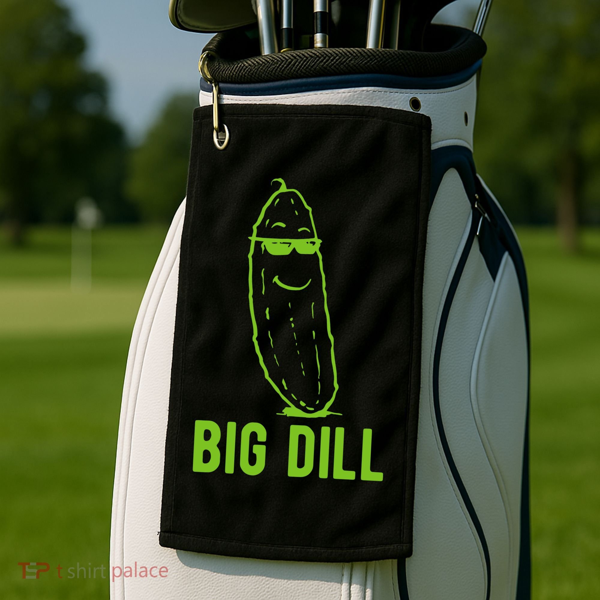 Big Dill Funny Pickle Golf Towel