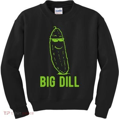 Big Dill Funny Pickle Kids Sweatshirt