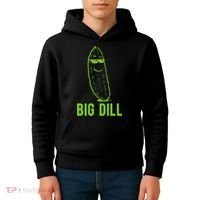 Big Dill Funny Pickle Kids Hoodie thumb 4