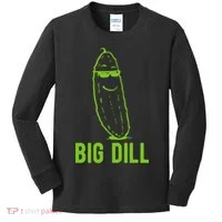 Big Dill Funny Pickle Kids Long Sleeve Shirt thumb 0