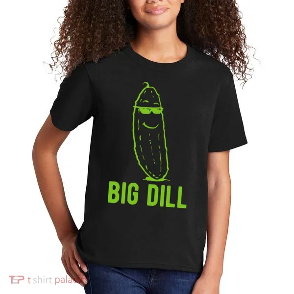 Big Dill Funny Pickle Kids T-Shirt