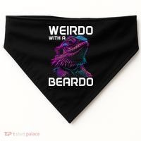 Bearded Dragon Funny Reptile Lover USA-Made Doggie Bandana thumb 0