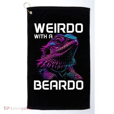 Bearded Dragon Funny Reptile Lover Golf Towel
