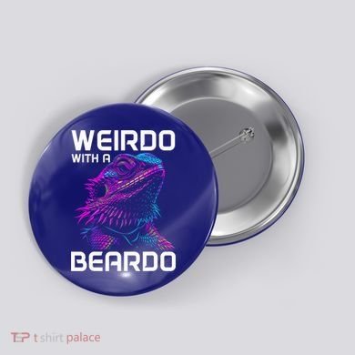 Bearded Dragon Funny Reptile Lover Button