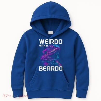 Bearded Dragon Funny Reptile Lover Kids Hoodie