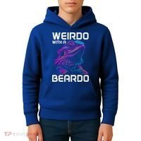Bearded Dragon Funny Reptile Lover Kids Hoodie thumb 4