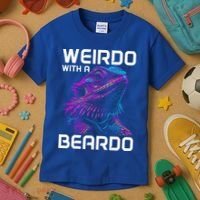 Bearded Dragon Funny Reptile Lover Kids T-Shirt thumb 3