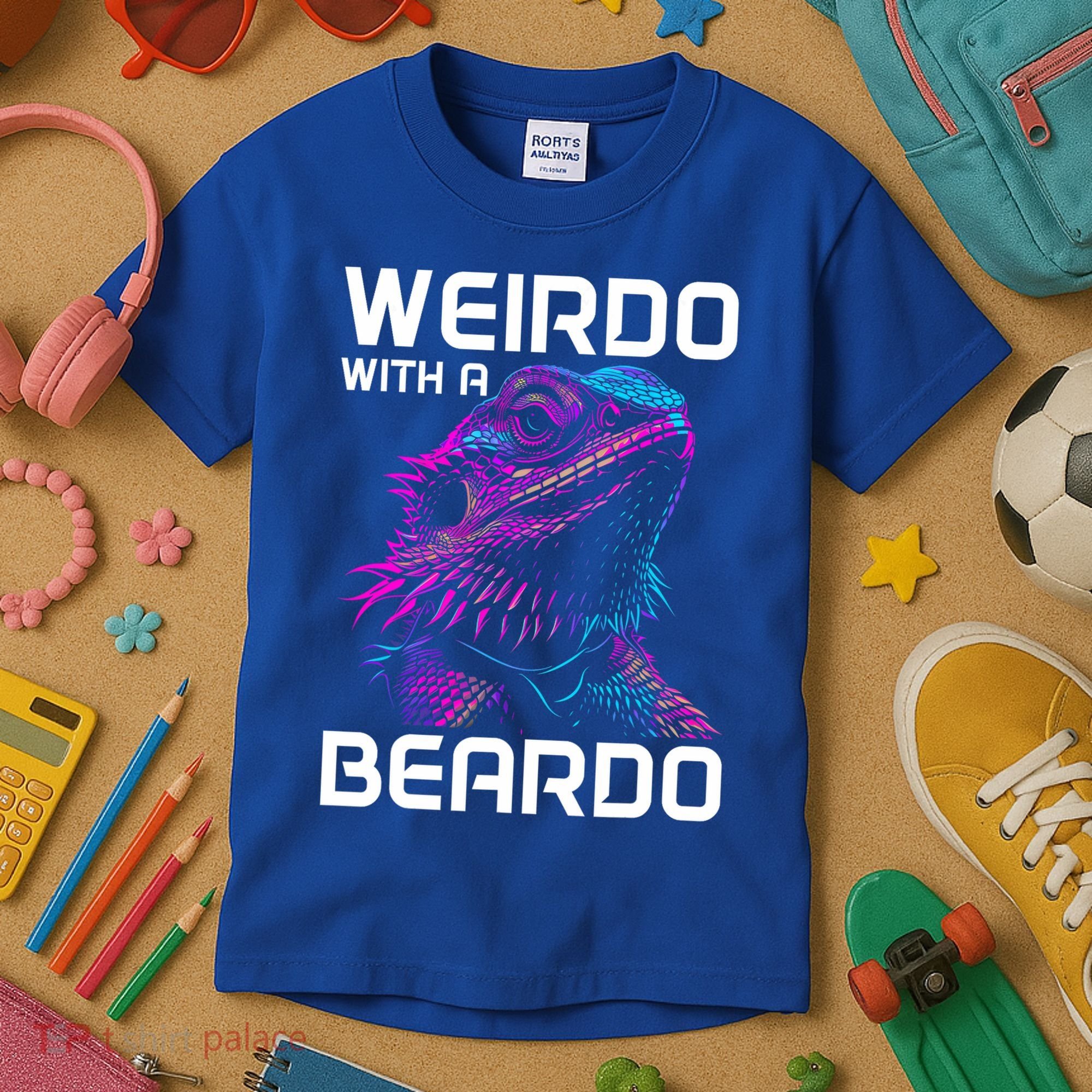 Bearded Dragon Funny Reptile Lover Kids T-Shirt