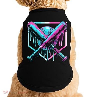 Baseball Drip For Ice Cream Drip Doggie Tank