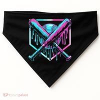 Baseball Drip For Ice Cream Drip USA-Made Doggie Bandana thumb 0