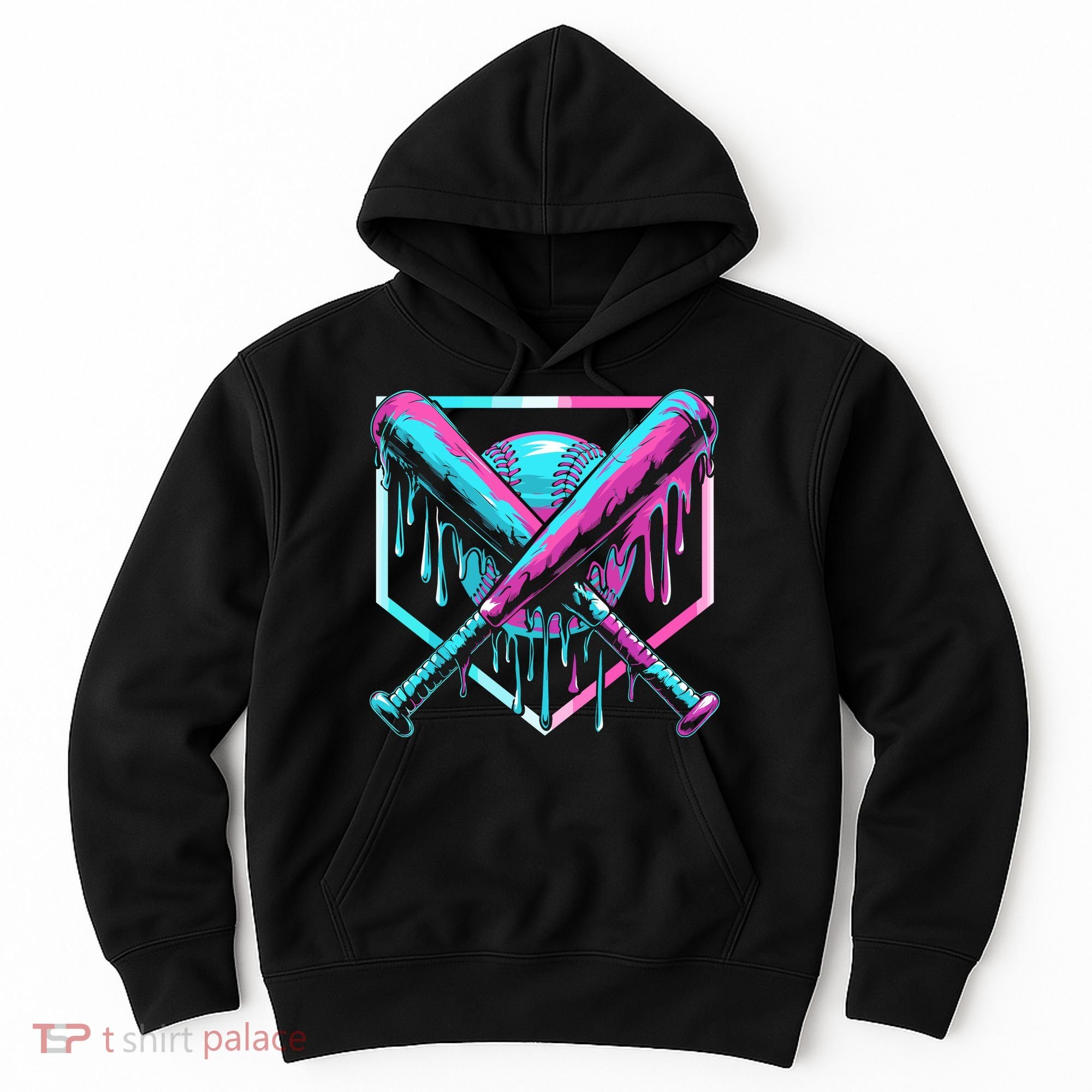 Baseball Drip For Ice Cream Drip Hoodie