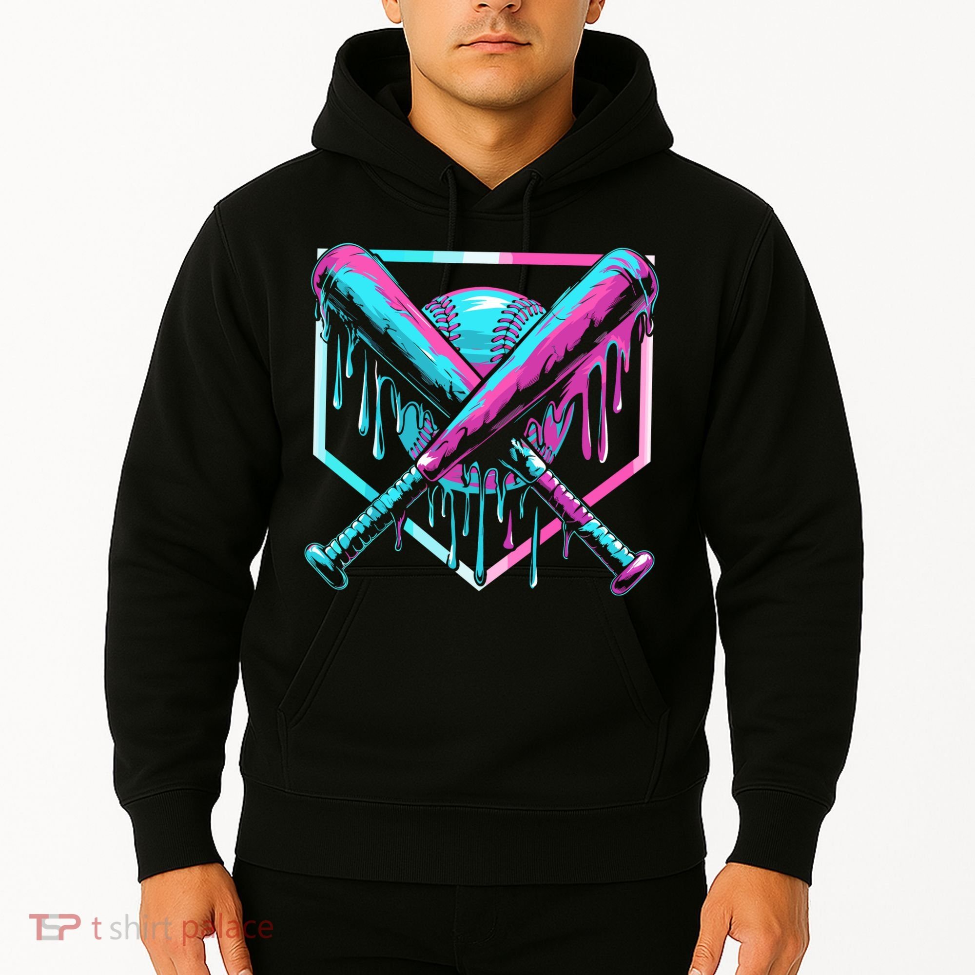 Baseball Drip For Ice Cream Drip Hoodie