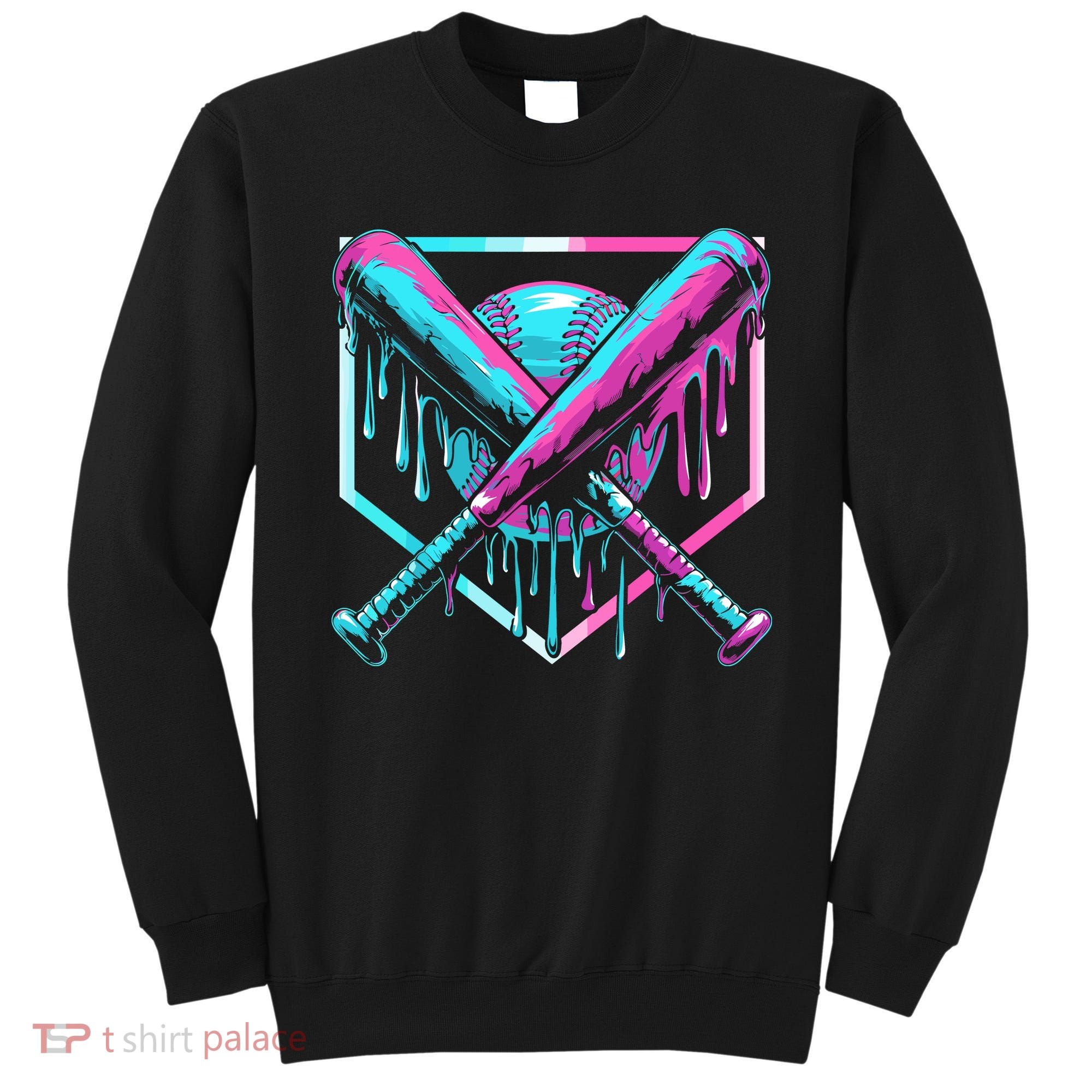 Baseball Drip For Ice Cream Drip Sweatshirt
