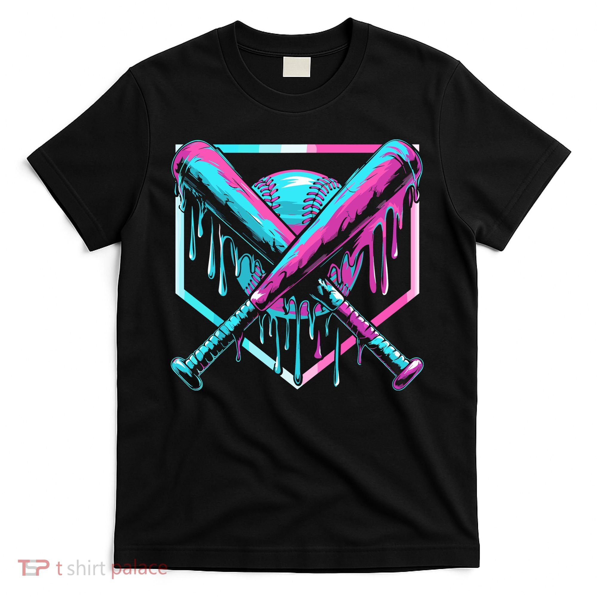 Baseball Drip For Ice Cream Drip T-Shirt
