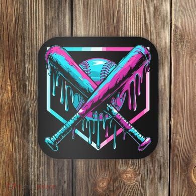 Baseball Drip For Ice Cream Drip Coaster