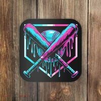 Baseball Drip For Ice Cream Drip Coaster thumb 0