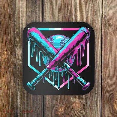Baseball Drip For Ice Cream Drip Coaster